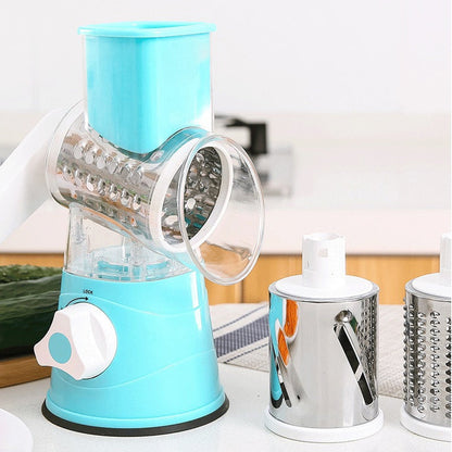 Skanto | 3-in-1 Rotary Grater Vegetable Slicer