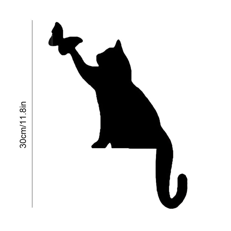 Skanto | Black Cat Door Corner Sign Decoration