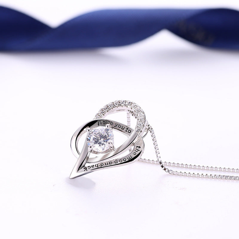 Skanto | Letter Heart Necklace for Mom