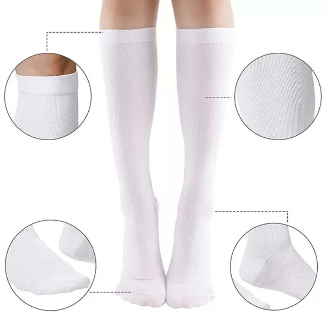 CircuFlex High Graduated Compression Socks | Improved Blood Circulation and Pain Relief - Ideal for Athletes - Travelers - Varicose Veins Bowlift