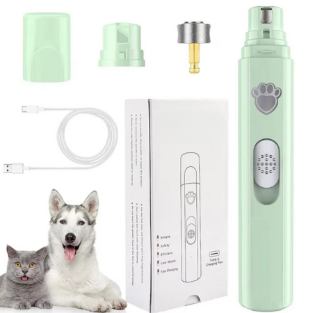 Skanto | Rechargeable Electric Dog Nail File with Polishing Wheel for Small and Large Pets