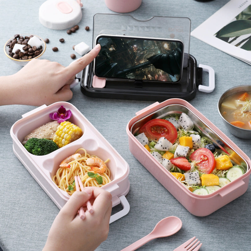 Portable Three Stackable Lunch Box | Bowlift