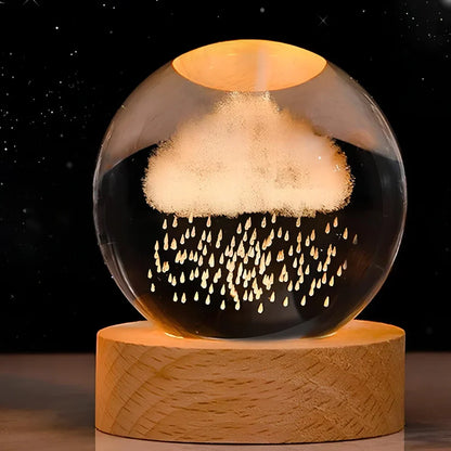 Skanto | LED Night Light with 3D Crystal Ball