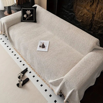 Skanto | Stripe Herringbone Sofa Cover
