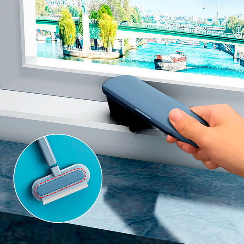 Double-sided Window Screen Cleaning Brush Glass Wiper, Multi-function Pet Hair Lint Remover | Bowlift