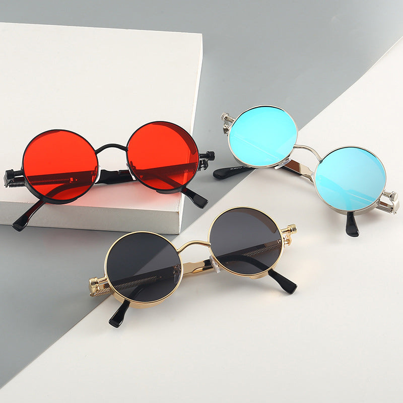 Skanto | Steampunk Round Lens Metal Frame Unisex Glasses