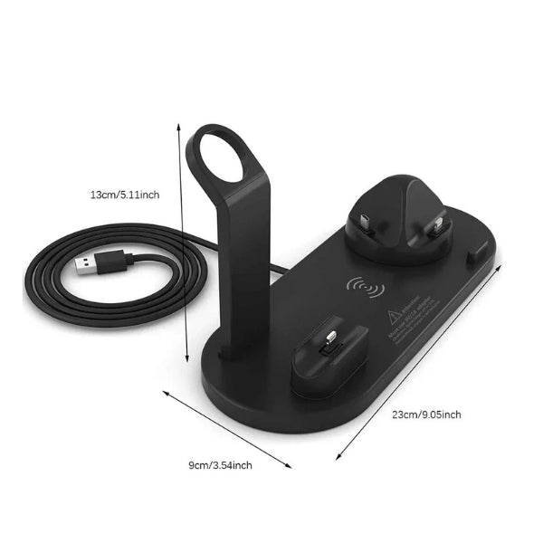 Skanto | 7-in-1 Wireless Charging Station with MagSafe & CryoBoost – Fast & Efficient Charging for iPhone, Apple Watch, and More