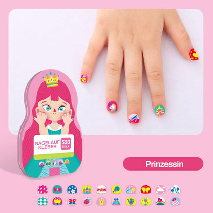 BowLift | Nail Sticker Set for Kids (520 Pieces)