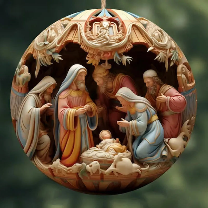 Skanto | Crib Christmas Ornament