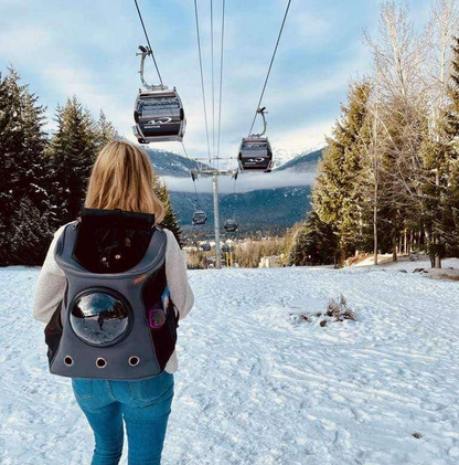 BowLift | Spacious View Cat Backpack – Comfortable Pet Carrier with Bubble Window