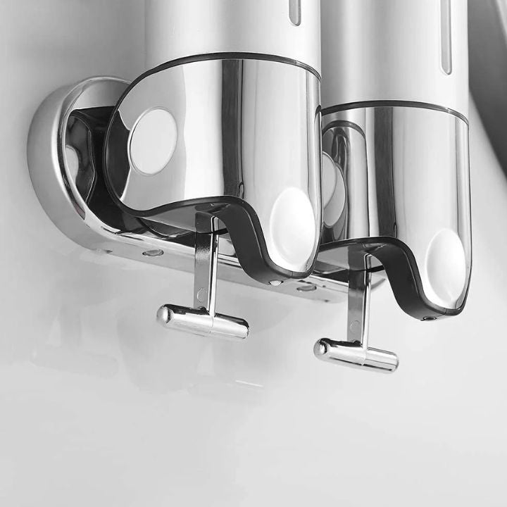 Wall Soap Dispenser | SudsStation Bathroom Organizer | Stainless Steel & ABS | 500 ml | Set of 1–3 Pieces