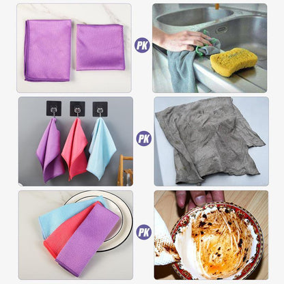 Fish Scale Microfiber Cloth Polishing Cleaning Cloth Set of 5 Pieces | Karnz