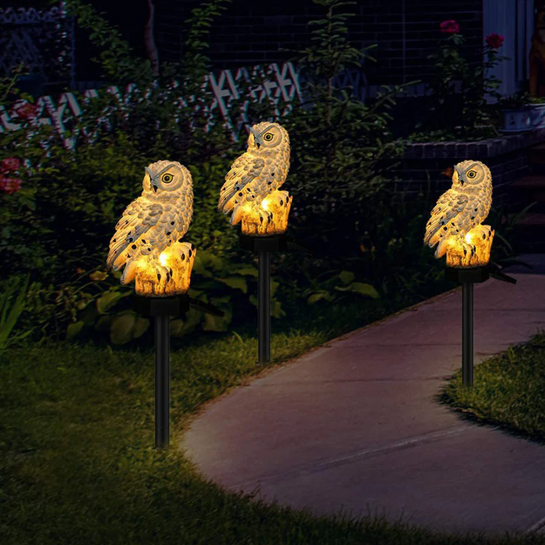 Brehn | Solar Owl Outdoor Lamp