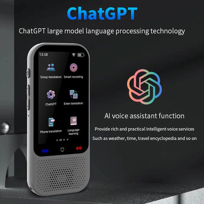 Skanto | S80 Pro Portable Language Translator – 138 Languages Voice Translation, 16 Offline Modes & ChatGPT Integration