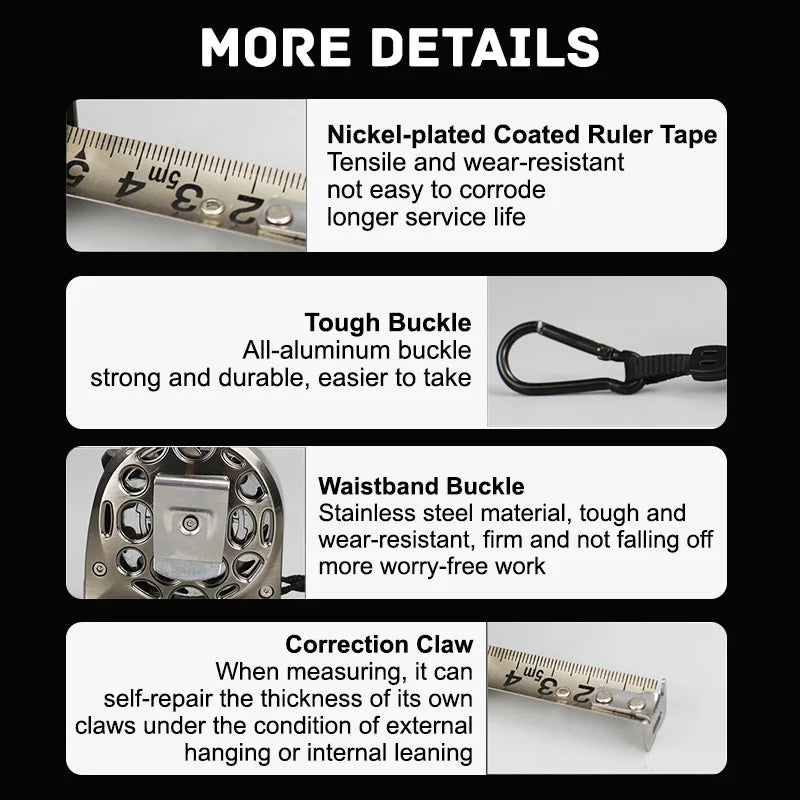 BowLift | Stainless Steel Corrosion Protection Telescopic Measuring Tape