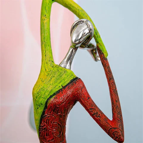 BowLift | Modern Abstract Woman Sculptures – Handcrafted Colourful Resin Art for Home Decor