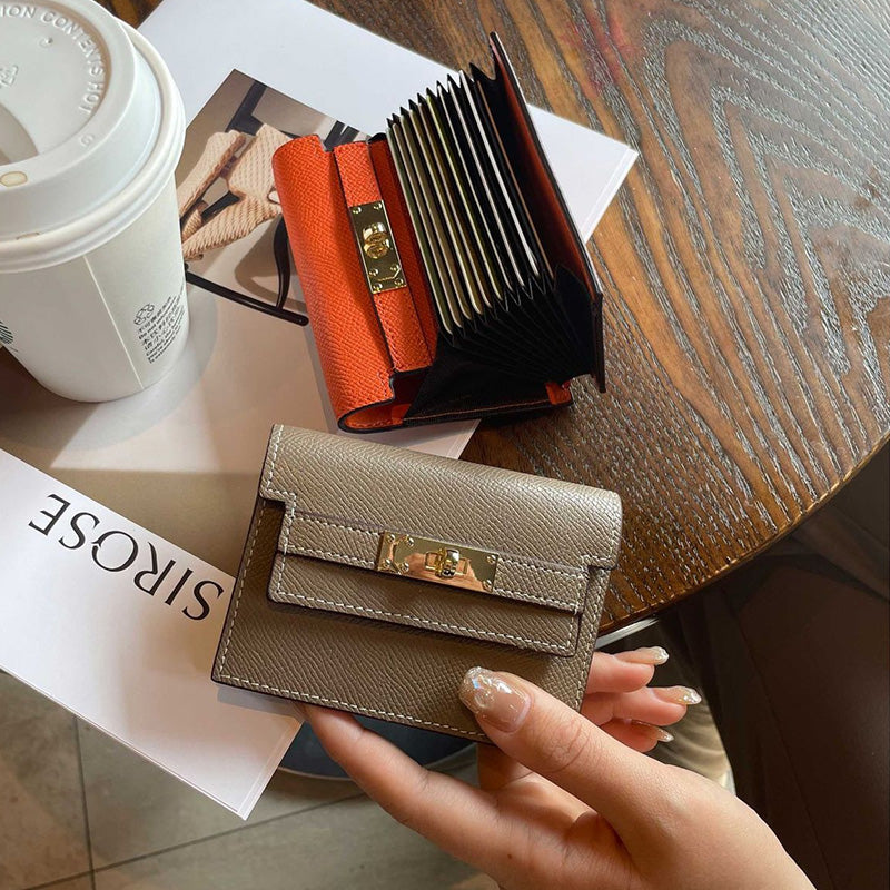 BowLift | Minimalist PU Leather Zipper Card Holder