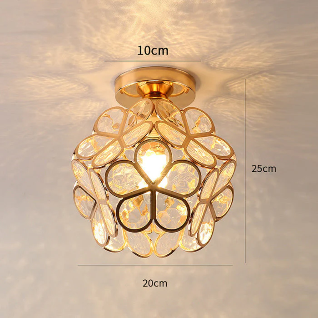 Skanto | Luxury Glass Flower Ceiling Lamp