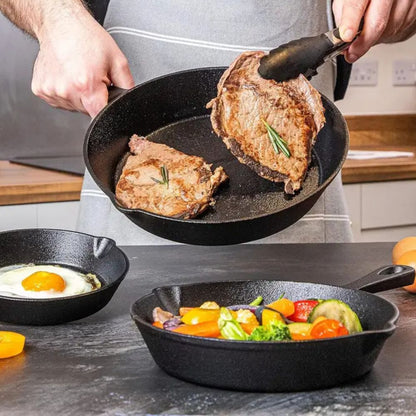 Skanto | Black Cast Iron Frying Pan