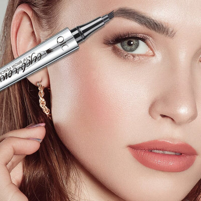 BowLift | Waterproof 3D Microblading Eyebrow Pencil with 4 Fork Tips