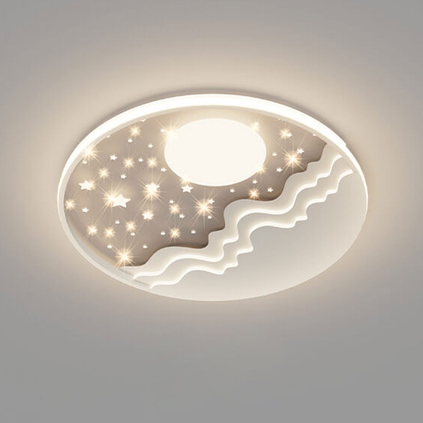 Frendorf | LunaAura LED ceiling light | Heavenly moon-star design