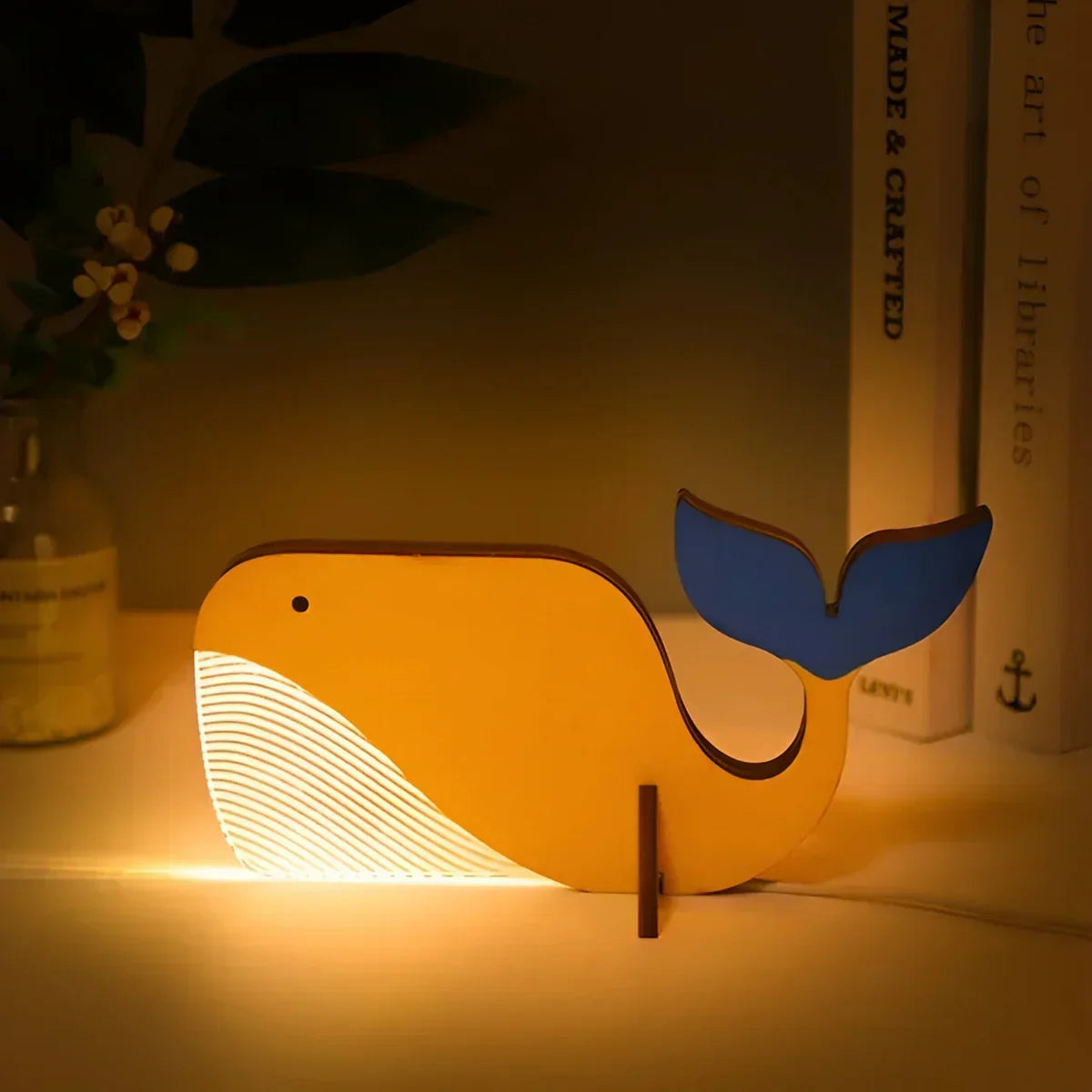 Skanto | Animal Figure Table Lamp Made of Wood