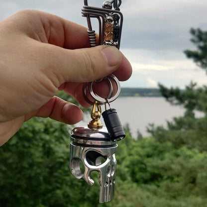 BowLift | Piston Art Skull Keychain