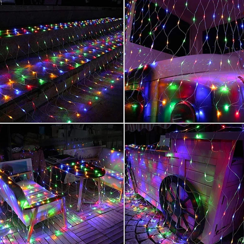 Solar fishing net illuminator