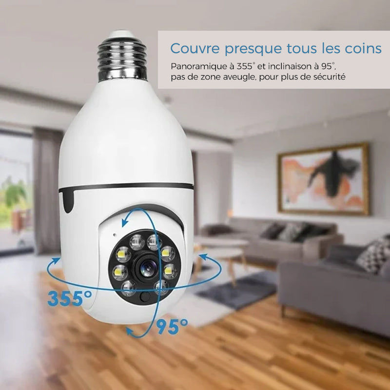 Wireless Wi-Fi Security Camera with Light Bulb | Karnz