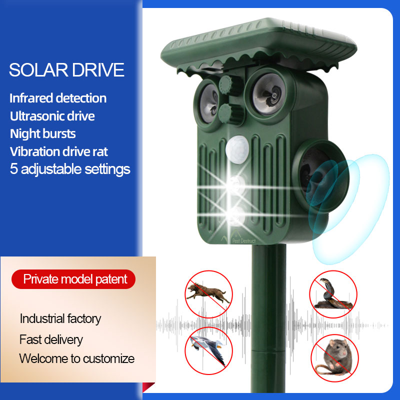 BowLift | Ultrasonic Solar Deer Repeller | 5 Adjustable Modes. Waterproof & Eco-Friendly for Home Gardens and Yards