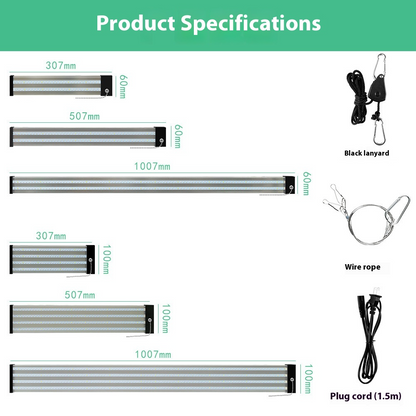 Skanto | LED Grow Light with Full Spectrum Lighting and Pull Switch for Optimal Plant Growth
