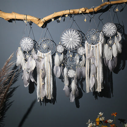 Dreamcatcher Moon and Stars Hanging Above Bed (5 PCS) Skanto