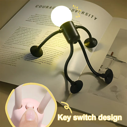 Skanto | Creative Bendable Cartoon Night Light with Suction Cup