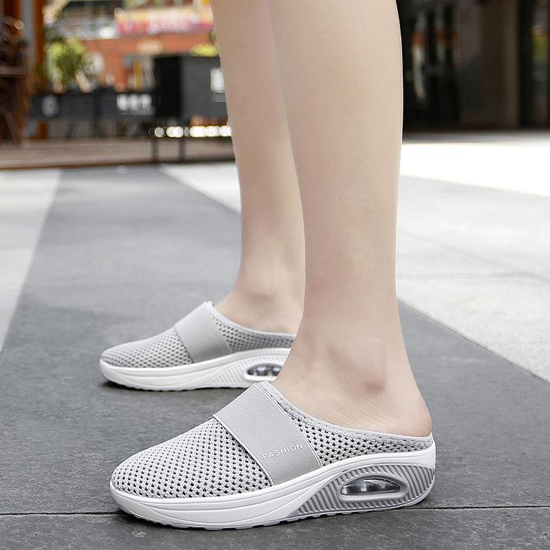 Skanto | Flat Slingback Sandals Made of Mesh