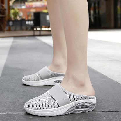 Skanto | Flat Slingback Sandals Made of Mesh