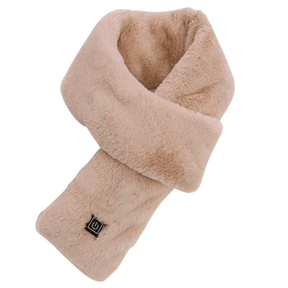 Skanto | Heated Faux Fur Scarf UK – Rechargeable USB Winter Scarf, Soft Thermal Neck Warmer