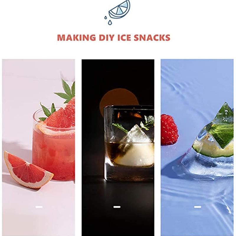 Reusable Silicone Snow Mountain Iceberg Ice Cube Mold with Lid | Bowlift