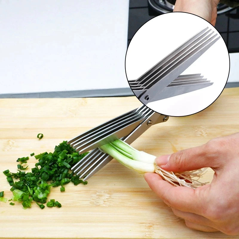 5 Layers Stainless Steel Multifunctional Kitchen Scissors | Brehn