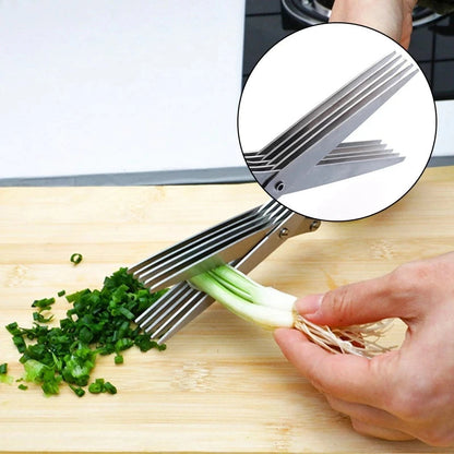 5 Layers Stainless Steel Multifunctional Kitchen Scissors | Brehn