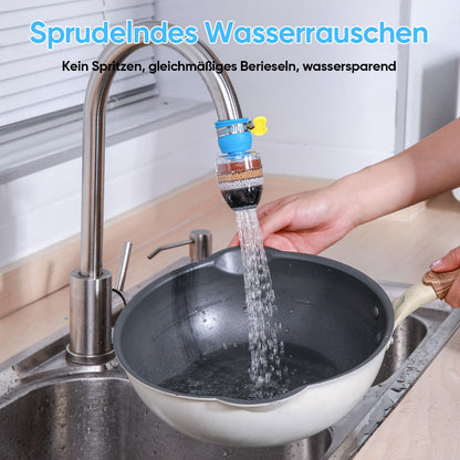 Multi-stage kitchen faucet filter