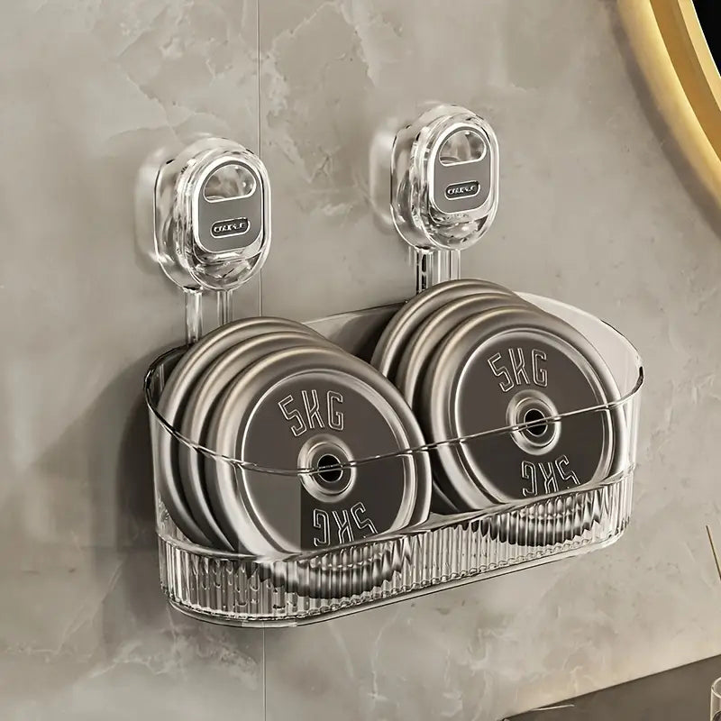 BowLift | No-Drill Bathroom Suction Cup Storage Box