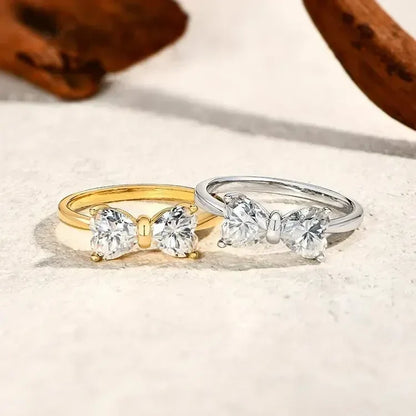 BowLift | S925 Moissanite Feminine Bow Ring
