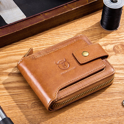 Multifunctional Anti-RFID Leather Wallet | Bowlift
