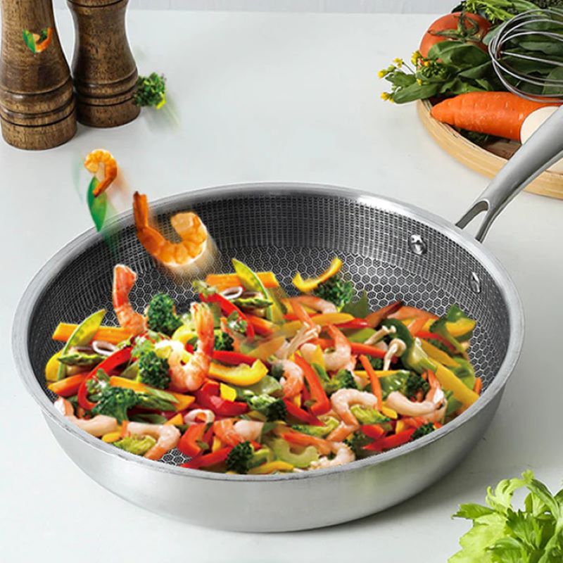 Skanto | Non-stick Stainless Steel Honeycomb Frying Pan