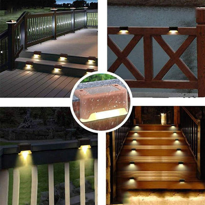 Waterproof Outdoor Stair Solar Lights (4 Pack)