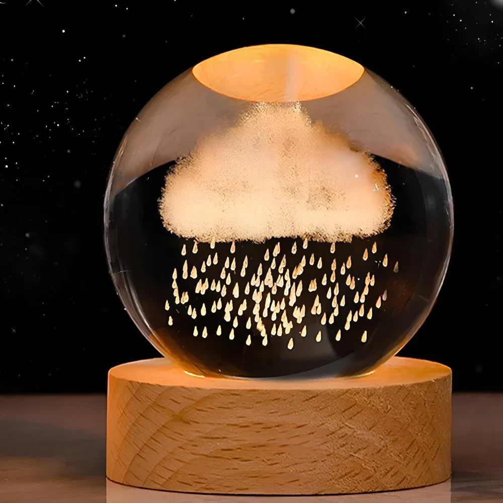 Karnz | LED Night Light with 3D Crystal Ball