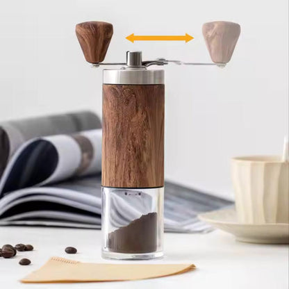 Skanto | Brewora | Handmade Wooden Coffee Grinder – Adjustable Manual Mill for Freshly Ground Coffee