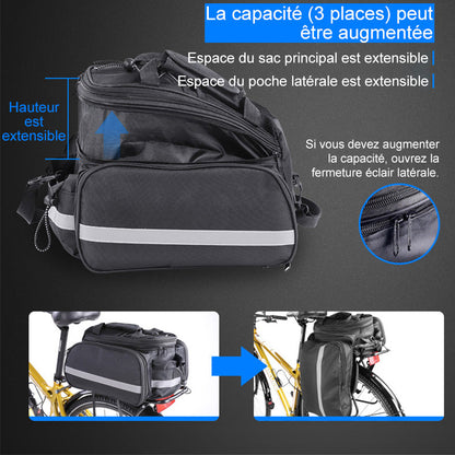 Foldable storage bag for the bicycle rear seat | Karnz