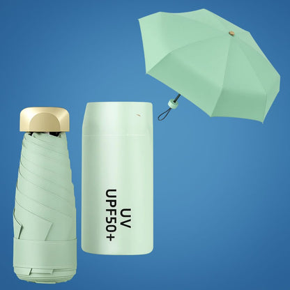 UrbanBrolly | Mini foldable umbrella UV – Sun protection UPF 50+ – Water-repellent – Lightweight and pocket-friendly for travel use Karnz