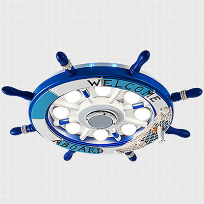 BowLift | NautiGlow Children's Room LED Ceiling Lamp | Sailboat Design | Cartoon Style | Ambient Lighting